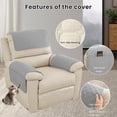 thumbnail image 4 of Sofa Armrest Cushion With Storage Pockets And Headrest Support 23.6 in x 15.7 in Polyester Rainproof Scratch Resistant, 4 of 7