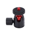 thumbnail image 1 of Mini Ball Head, Ball Head With Hot Shoe Mount Adapter 1/4 Inch Screw And Hot Shoe Mount Adapter With 1 X Mini Ball Head For Camera Replacement For Tripod Black Ball,Red Ball,Silver, 1 of 8