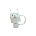 thumbnail image 4 of Silicone Straw Cover Protector 10mm Reusable Drinking Straw Covers Cap, Cute Cartoon Straw Tips Covers Straw Toppers for Tumblers Dust-Proof Straws Plugs J0B8, 4 of 8