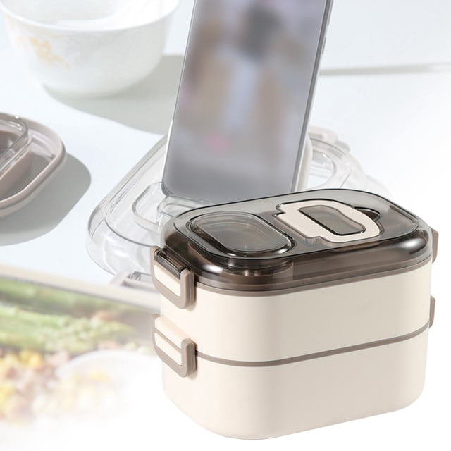 Binwennn 24 Glass Storage Containers Airtight Containers for Flour "Double Layer Functional Food Container | Insulated Lunch For Adults And Kids | Leak Proof Portable Meal Prep