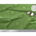 thumbnail image 3 of Soimoi Moss Georgette Fabric Stripe & Floral Block Printed Craft Fabric by the Yard 42 Inch Wide, 3 of 3