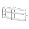 thumbnail image 3 of Convenience Concepts Designs2Go 60" 3 Tier TV Stand in White, 3 of 5