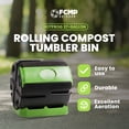 thumbnail image 2 of FCMP Extérieur HOTFROG Bac à Compost Roulant à Simple Chambre de 37 Gallons, 2 of 9