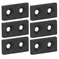 thumbnail image 3 of Plaque de Bouchon Profil, Embouts en Alliage d'Aluminium 10 Pcs Vis Fixation 2040 Double Trous Résistant à la Corrosion pour Projets de Robotique pour Machines CNC Argent, Noir, 3 of 7