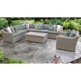 thumbnail image 2 of Coast 8 Piece Outdoor Wicker Patio Furniture Set in Grey, 2 of 2