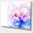 thumbnail image 2 of Blue Flower Watercolor - Floral Canvas Art print, 2 of 3