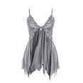 thumbnail image 2 of WILLBEST Hidden Valley Ranch Dressing Mix Lingerie for Women Front Closure Lace V Neck Mesh Sleepwear Lingerie, 2 of 7