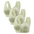 thumbnail image 1 of Diufon 3 Pack Wide Strap Bra for Women Everyday Front Closure Wireless Full Coverage Bras Soft Breathable Bra, 1 of 6