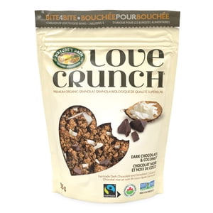 Love Crunch Organic Chocolat noir & Granola de coco 325g Pochette