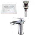 thumbnail image 1 of American Imaginations 21-in. W 1 Hole Ceramic Top Set In White Color - Overflow Drain Incl. AI-33065, 1 of 9