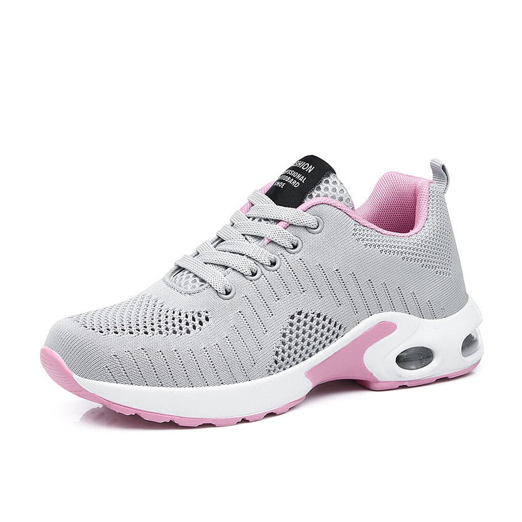 tamizeot 1 Pair Women Running Shoes Knitted Sports Sneakers Sneakers Outdoor Breathable Walking Outdoor Breathable Walking Gym Shoes US Size