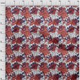 thumbnail image 4 of oneOone Cotton Cambric Maroon Fabric Writing Abstract Texture With Text Craft Projects Decor Fabric Printed By The Yard 42 Inch Wide, 4 of 4