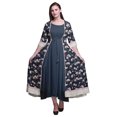 thumbnail image 1 of Bimba Printed Anarkali DressForWomen Indian Kurti Sleeveless Flared Kurta, 1 of 6