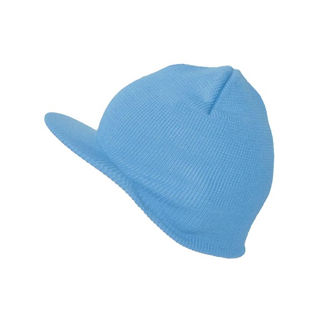 Nouvelle Visière de Tuque Sans Poignets Vierge, Bleu Poudre