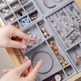 thumbnail image 3 of Meitianfacai Stackable Jewelry Storage Trays Organizer Jewelry Storage Display Trays for Drawer, Earring Necklace Bracelet Ring Organizer,Removable Easy to Clean, 3 of 6
