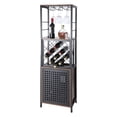 thumbnail image 1 of VEVOR 18 inch Industrial Bar Cabinet, Wine Table for Liquor and Glasses, Sideboard Buffet Cabinet with Glass Holder & Wine Rack, Freestanding Farmhouse Wood Coffee Bar Cabinet for Living Room Home Bar, 1 of 9