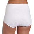 thumbnail image 2 of Bali Womens Tummy Panel Firm Control Brief, 3XL, WhiteWhite Deluster, 2 of 2