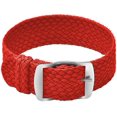 thumbnail image 1 of Bracelet Unisexe en Nylon Perlon avec Boucle Argentée en Acier Inoxydable, Rouge, 14 mm, 1 of 6