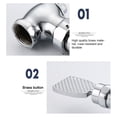thumbnail image 4 of Toilet Flushing Valve, Brass Wear-resistant Foot Pressing Type Flush Valve, Home For Bathroom, 4 of 8