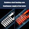 thumbnail image 4 of Instant Water Heater 3500 W 110 V Tankless Shower Heater with LED Temperature Display Stainless Steel and ABS Construction 7.48 in x 2.95 in x 2.95 in, 4 of 6