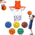 thumbnail image 3 of BKER Silent Basketball Set And Net Bag 3 Pieces/set Including 1 Silent Basketball 1 Basketball Stand And 1 Basketball Net Bag With No Noise During Basketball Dribbling, 3 of 5