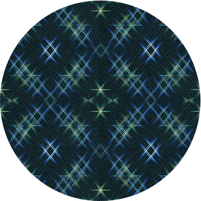 Ahgly Tapis d'Intérieur Lavable en Machine Carré Noir Nuit, 3 Pieds Carré