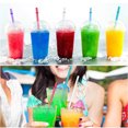 thumbnail image 4 of Leutsin Reusable Drinking Straws,Reusable Straws Long 11 Inch,Extra Long Colorful Tumbler Replacement Straws for Water Cups, Set Of 25 Reusable Plastic Straws, 4 of 9