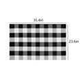 thumbnail image 3 of Bilqis Fall Outdoor Orange and White Plaid Rug, Cotton Hand-Woven Checked Rug Layered Doormats for Front Door Porch Farmhouse Entryway Patio, 3 of 8
