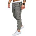 thumbnail image 4 of Mens Slim Fit Work Combat Trousers Cargo Pants with Multi Pockets, 4 of 4