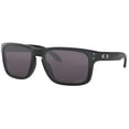 thumbnail image 1 of Oakley Men's Polarized Holbrook 0OO9102-9102E855 Black Rectangle Sunglasses, 1 of 3