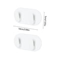 thumbnail image 3 of 2 Pcs Key Holder Wall Mount Adhesive Hooks, Decorative Sticky Key Hanger Rack No Damage, Stick on Hooks for Hanging Towel Hat Coat, 3 of 5