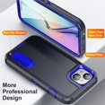 thumbnail image 4 of for iPhone 14 Plus Case, Étui de Téléphone iPhone 14 Plus avec Béquille Intégrée, Étui de Protection Robuste Antichoc/antipoussière/antichute de Qualité Militaire pour iPhone 14 Plus, Bleu, 4 of 9
