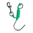thumbnail image 2 of Scuba Diving Stainless Steel Hook W/ 47" Line & Swivel Snap - Green, as described, 2 of 8