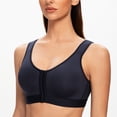 thumbnail image 5 of MELENECA Soutien-Gorge Posture Sans Armatures à Fermeture devant pour Femme Bleu Marine 36F, 5 of 5