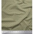 thumbnail image 1 of Soimoi Moss Georgette Fabric Dots Shirting Print Fabric by Yard 42 Inch Wide, 1 of 3