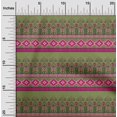 thumbnail image 1 of oneOone Organic Cotton Voile Fabric Geometric & Floral Block Printed Fabric 1 Yard 42 Inch Wide, 1 of 4