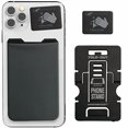 thumbnail image 2 of Gecko Travel Tech Phone Wallet - Stick On Card Holder Wallet for Cell Phones - Adhesive Card Pocket - BLACK GRAY, 2 of 4