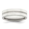 thumbnail image 1 of 925 Sterling Silver 6mm Polished Fancy Size 13 Band Ring, 1 of 4