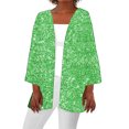 thumbnail image 2 of Women'S Cardigans,Lightweight Front Open Cardigan For Women Summer Clearance,Breathable Cardigans,Womens Summer Fall Shiny And Sparklinged Cardigan Long Sleeve Loose Cover Up Casual Blouse Tops, 2 of 5
