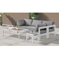 thumbnail image 4 of Meridian Furniture Nizuc Grey Outdoor Patio Modular Sectional, 4 of 12