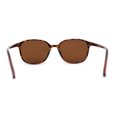 thumbnail image 2 of Elegant Thin Plastic Rounded Rectangle Gentlemens Sunglasses Tortoise Brown, 2 of 4