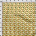 thumbnail image 3 of oneOone Polyester Lycra Yellow Fabric Cloud & Bird Cartoon Fabric For Sewing Printed Craft Fabric By The Yard 56 Inch Wide, 3 of 4