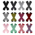 thumbnail image 4 of letairis Complete Wardrobe Versatile Socks With Long Gloves Set Comfortable To Wear rose red and black 1Set, 4 of 5