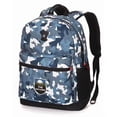 thumbnail image 1 of Unisexe Sac à dos imperméable SUISSEWIN Camouflage Bleu, 1 of 7