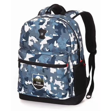 Unisexe Sac à dos imperméable SUISSEWIN Camouflage Bleu