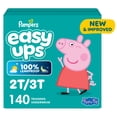 thumbnail image 1 of Pampers Easy Ups Training Underwear Peppa Pig, Size 4, 2T-3T, 1 of 25