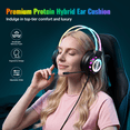 thumbnail image 2 of VEATOOL G3 USB Gaming Headset for PC, Computer Headphones with Microphone/Mic Noise Cancelling, 7.1 Surround Sound, RGB Light - Wired Headphones for PS4, PS5 Console, Laptop, 2 of 7