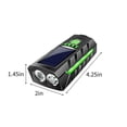 thumbnail image 2 of Solar/USB Bike Light Horn Combo Rechargeable Headlight 130dB Alarm Cycling Safety Equipment, 2 of 8