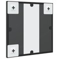 thumbnail image 3 of vidaXL Wall Mirror Black 30x30 cm Square Iron, 3 of 5