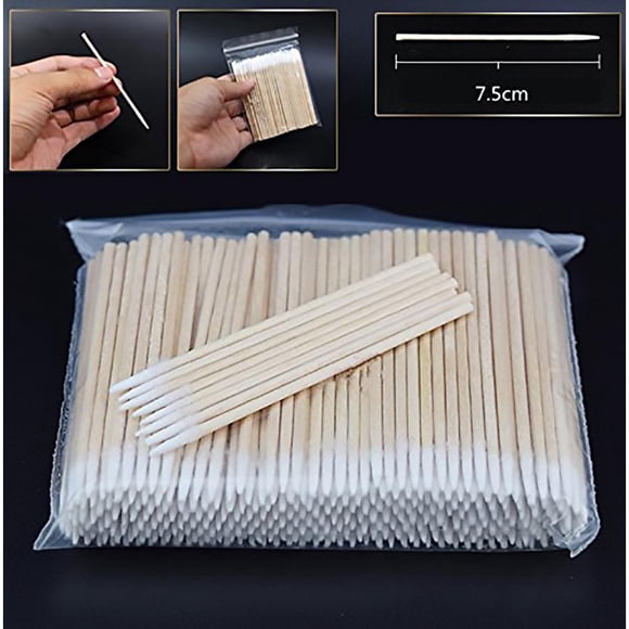 Cergrey 300pcs Disposable Makeup Microblading Cotton Swab Eyelash Extension Applicator Makeup Removing, Cotton Swab, Disposable Cotton Swab
